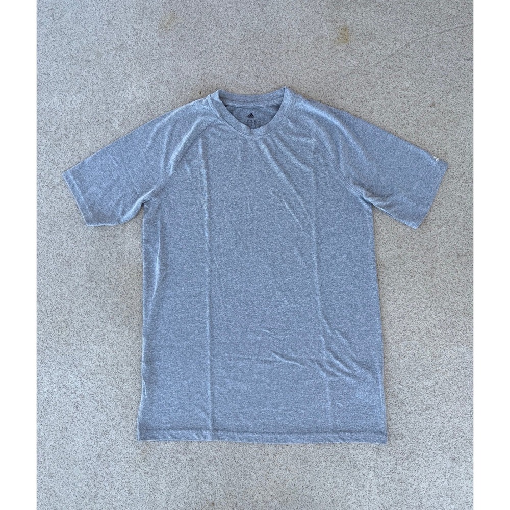 Adidas Climalite Kids XL (Fits like Mens S) - T-Shirt Gray Performance Tee